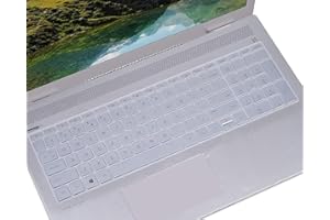 CASEDAO Housse de Protection pour Clavier pour Ordinateur Portable HP Envy x360 2 en 1 15,6" / HP Pavilion x360 15,6" / New HP Pavilion 15.6" Series / 17.3" HP Envy 17 17-AE 17-BS 17-BW Series Skin Claire