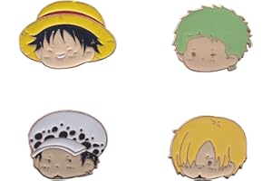 AMASUKAMI 4 Anime znaki Straw Hat crew odznaka