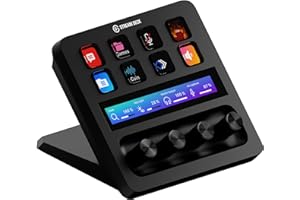 Elgato Stream Deck+, Audio Mixer, Live Production and Studio Controller for Content Creators, Streaming, Gaming, with customizable touch strip dials and LCD keys, works with Mac and PC