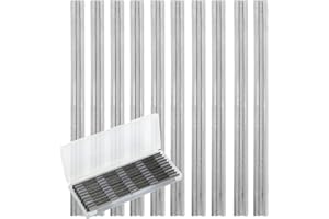 EuAcesry Lame Pialla 82mm, 10 Pezzi Coltello pialla Elettrica, Lame Reversibili Acciaio al Manganese, Compatibile con Legno, Ma-kitaa, Black & Decker, Bo-sch 82 x 5,5 x 1,2mm