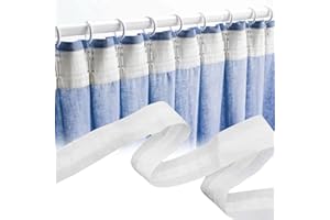 JOKILY Cinta Plisada para Ventana, Puerta y Ducha (50mx3cm)