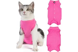 Axcimond Combinaison de convalescence pour chat - Combinaison chirurgicale post-chirurgie pour chat - Combinaison post-chirurgie - Vêtement pour chat après chirurgie - Alternative au collier et au