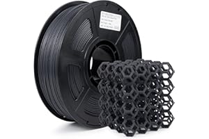 IEMAI Filamento ASA 1.75, Fibra di Carbonio Filamenti per Stampa 3D, Carbon Fiber ASA filament 3D Printer Filament 1Kg per bobina, ASA Nero