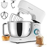 Impastatrice Planetaria, Zuccie 1000W Robot da Cucina Multifunzione, 4.5L Impastatrice Professionale con Frusta, Gancio per I