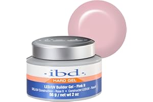 ‎IBD IBD Hard Gel – LED/UV Builder Gel Pink II, 1er Pack (1 x 56 g) – MADE IN USA – Nagelaufbau zu Hause – ohne Termine und laute Nagelstudios