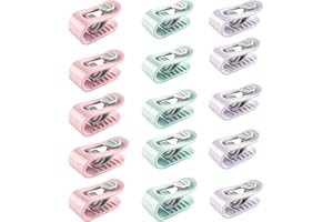 SYXLS 15 szt Klipsy na kołdrę, Bez Igieł Klips do Poszwy na Kołdrę, Klipsy do Kołdry o Wysokiej Elastyczności, Wysoka Elastyczność Antypoślizgowy Uchwyt na Kołdrę