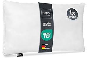 LILENO HOME Coussin en microfibre 30 x 50 cm, lavable jusqu'à 95 degrés, fermeture éclair, coussin 30 x 50 cm, pour lit ou comme coussin décoratif, coussin de canapé et coussin décoratif