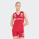 Adidas T&uuml;rkiye Voleybol Milli Takim Formasi T&uuml;rkiye Kadın Voleybol Milli Takım Forması KM7474 Kırmızı