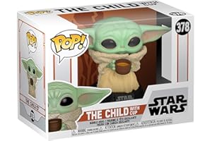 ‎FUNKO Funko Pop! Star Wars: The Mandalorian-Grogu (The Child, Baby Yoda) mit Cup - Vinyl-Sammelfigur - Geschenkidee - Offizielle Handelswaren - Spielzeug Für Kinder und Erwachsene - TV Fans