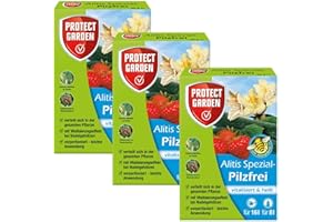 Gardopia Sparpaket Protect Garden Spezial-Pilzfrei Alitis (ehem.Bayer Aliette), 3 x (4x10g) Plus Zeckenzange mit Lupe