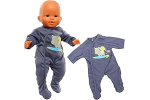 Miunana Ubranie dla lalek, ubranka dla lalek, 35-43 cm (ciemnoniebieski)