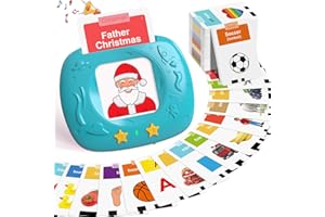HOMESTEC Montessori Toys for Toddler, Upgraded Realistic Flashcards with Sounds, 280 Sight Words + 8 Songs, British Accent, Educational Multi-Sensory Kit for Pre-school Kids Gifts