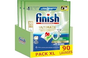 Finish Ultimate 0% Pastilles Lave-Vaisselles - lot de 3 x 30 capsules