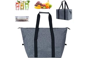 XPOOS iTYOOS 20L Large Cool Bag, Cooler Bags, Large Cool Box, Cooler Bag Box Collapsible,Waterproof Insulated Bag With Hard Liner For Food Outdoor BBQ Picnic Camping Family Activitives