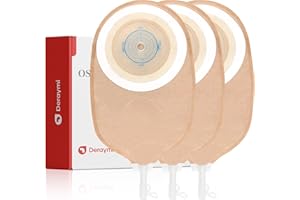 DERAYMI 30PCS Urostomy Bag Drainable Pouch One Piece Ostomy Supplies,15-45mm Can Be Cut Backflow Prevention for Colostomy Ileostomy Stoma Care