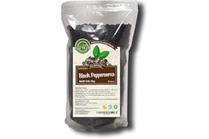 ‎EAT WELL PREMIUM FOODS Eat Well Black Schwarzer Pfeffer Ganz - 453 g | Pfeffer Gewürzmischung | Schwarze Pfefferkörner | 100% natürliche Tellicherry-Pfefferkörner | In einer wiederverschließbaren Nachfüllpackung