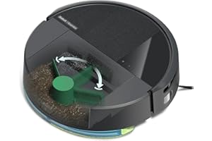 iRobot Roomba 205 DustCompactor Combo Robot - Compacte automatiquement Les débris à l’intérieur du Robot jusqu'à 60 Jours - sans Sac - Clearview LiDAR - 7KPa - Se Recharge et reprend Le Travail -Noir