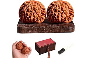 Naturliga kinesiska Wenwan-valnötter, Wenwan-valnöt for stresslindring och ångest, Handmassage, finns i olika storlekar; Lämplig som present till kollegor, äldre och fäder.(Unpolished,1.5in)