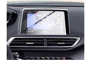 GAFAT Peugeot 3008/5008/GT Película de protección de navegación, película de protección de pantalla de vidrio templado de 8 pulgadas, accesorios de automóvil, película de navegación GPS