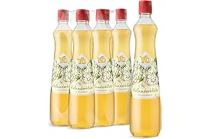 ‎YO YO Sirup Holunderblüte (6 x 700 ml) – 1x Flasche ergibt bis zu 6 Liter Fertiggetränk – ohne Süßungsmittel, Farb- & Konservierungsstoffe, vegan
