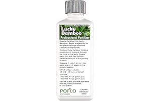 POFLO Lucky Bamboo Liquid Fertilizer, NPK for Dracaena braunii, Dracaena sanderiana, Sander's Dracaena, Ribbon dracaena, Curly Bamboo, Chinese water bamboo, Friendship bamboo, Belgian evergreen (250ml)