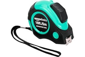 Amazon Basics Tape Measure - 4.8 m et, Turquoise