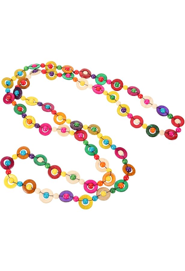 Collier Femme Perles Bois Coloré – Style Bohème, Longueur 36.5 Cm, Léger, Pour Quotidien Ou Occasions - 13