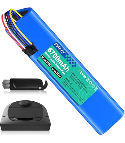 PowerSmart Batteria NiMH 3600 MAh 12V Per Neato Botvac - Compatibile Con 205-0012, 905-0306, Per Botvac 70e, 80, D75, D80 E Serie D - Ricambio Ad Alta Capacità