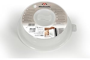 Meliconi Coperchio Microonde Campana Polipropilene, 26 Cm, per la Cottura a Microonde, Previene gli Schizzi, Adatto per Alimenti, Non Contiene Bpa