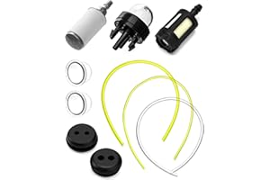 QWORK Durite Essence Tondeuse, durite essence, durite gasoil, diamètres intérieurs 2 mm, 2,5 mm et 3 mm, 30 cm, pour débroussailleuses perches élagueuses