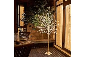 ‎DELICHTER DELICHTER Lichterbaum Lichterzweige mit 288 Warmweißen LEDs Groß Weihnachtsdeko Outdoor mit 8 Lichtmodi & Speicherfunktion Beleuchtet Weihnachtsbaum für Weihnachten Hochzeit Party Aussen Innen 1,8 m