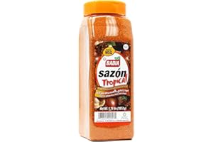 Badia Sazon Tropical con coriandolo e annatto (ambra), 793,8 g, ideale per riso giallo, stufati e zuppe