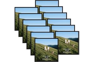 Giftgarden Cornice 30x30,Cornice Nera in PVC, Cornice da Parete, Decorazione per Casa,Set di 12