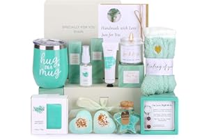 Drazik® Hug in a Box Pamper Gifts for Women Birthday, Sending Hugs Self Care Package for Her, Relaxation Spa Bath Set Thinking of You Get Well Soon Hamper Present Ideas for Women Best Friend Bestie