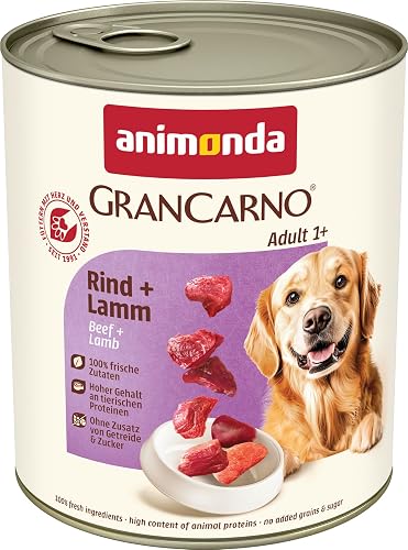 Animonda GranCarno Adult Dog Food, Beef & Lamb, 6 x 800 g
