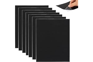 SANDUNKEJI 7 STK Moosgummi Selbstklebend 3mm x 250mm x 200mm,Selbstklebende Schaumstoffplatte Schwarz, Antirutsch Eva Schaumstoff Platten,Schaumstoffmatten, rutschfeste Moosgummi Polster für Möbel DIY Basteln