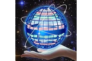 skicare 2025 Hover Ball Fliegender Ball, Flying Orb Ball Magische Spinnerin mit LED Licht Drohne für Kinder Boomerang Flugzeuge Spielzeug Geschenke für Jungen Mädchen Indoor Outdoor Fidget UFO (Blau)