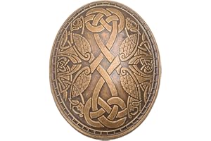 GRACEART Średniowieczna broszka wikingów, Jeden rozmiar, Brąz, Bez kamienia