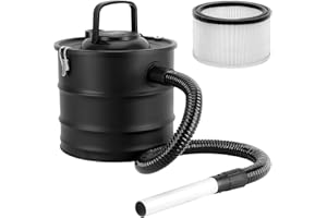 ‎TIM HOME Tim Home Aschesauger 1200W 20L mit HEPA Filter - Kaminsauger für Kamin Ofen Grill Pelletofen - Aschestaubsauger mit Metallschlauch Aluminiumdüse Feinstaubsauger