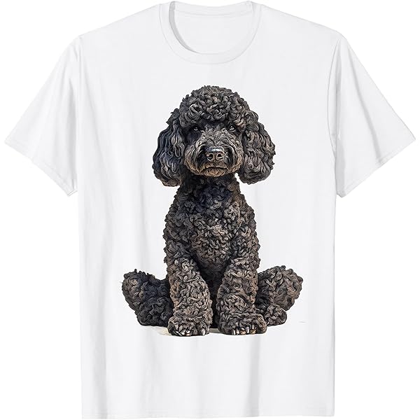 Carino Barboncino Cane Barboncino Caniche Amante Dei Cani E T-shirt Da Uomo Con Stampa Posteriore - Foto 10