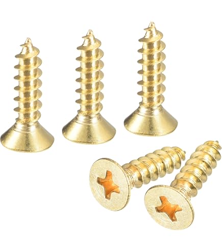 Fastenere #4 X 1-1/4" Solid Brass Wood Screws Oval Head Slotted - 100 Pack - View #3