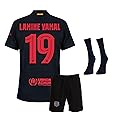 Gokaynex Barcelona Lamine Yamal #19 Black Jersey, Children's Sports Jersey with Shorts and Socks