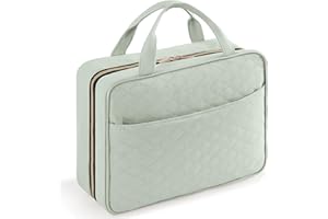 Lifewit Podróżna Torba na Kosmetyki, Duża Wisząca Torba na Kosmetyki Organizator dla Kobiet, Podróżna Z Wiszącym Haczykiem na Pełnowymiarowe Butelki, Duża, Miętowy