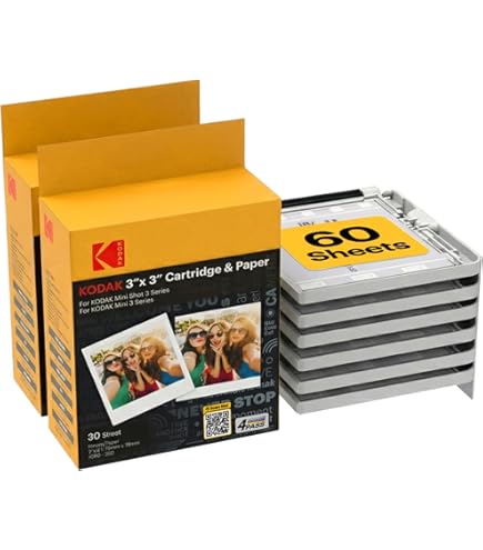 KODAK 3 x 3' Instant Print Cartridge 30 Prints Mini Shot Combo