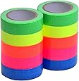 6 Rollen Neon Klebeband - UV-aktiv 5m X 15mm Für Schwarzlicht-Party