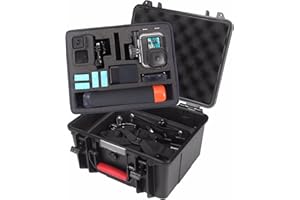 Smatree GA700-2 with ABS Materials Floaty/Water-Resist Hard Case Compatible for Gopro Hero 11/10/9/8/7/6/5/4/3/3+，GOPRO Hero (2018),DJI Osmo Action-(Camera and Accessories NOT Included)