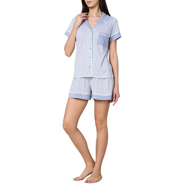 Pigiama Donna Goldenpoint Con Pizzo - Set Elegante A Manica Lunga Per Notti Comfort