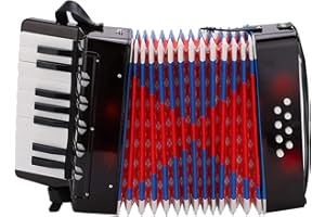 Kadimendium Accordian, Musical Instrument Soft Sound Quality for Home for Beginer