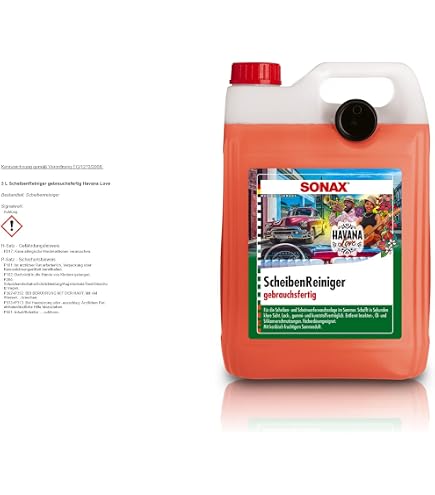 Sonax AntiFrost & KlarVision, detergente per parabrezza, 5 l, sbrinatore per parabrezza, 500 ml