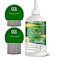 NatulabUSA Lice Treatment | Shampoo & Two Combs | Helps Eliminate Lice, Super Lice & Nits | Repels & Prevents | Pesticide Free | 100% Natural | Tea Tree + Coconut Oil | Best Value | Smells Great.